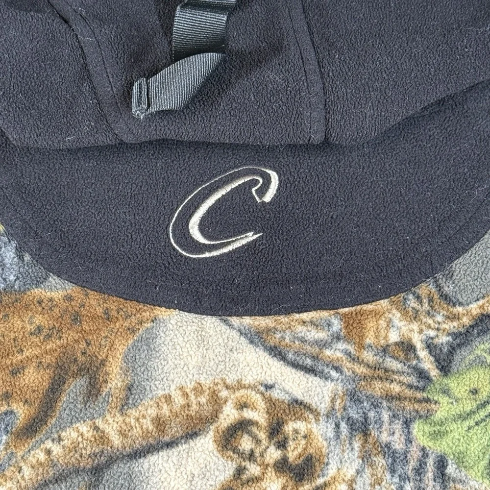 CABELA'S Kids Youth 2XL Black Camouflage Full-Zip Lined Hooded‎ Fleece Jacket